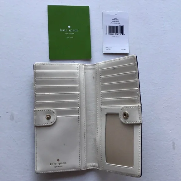 Kate Spade Purple Polka Dot Women's Wallet - Picture 2 of 7